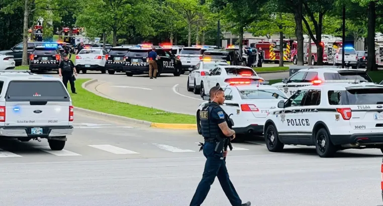 VIOLENCIA. El país registra más de 450 tiroteos masivos este año/Policía de Tulsa