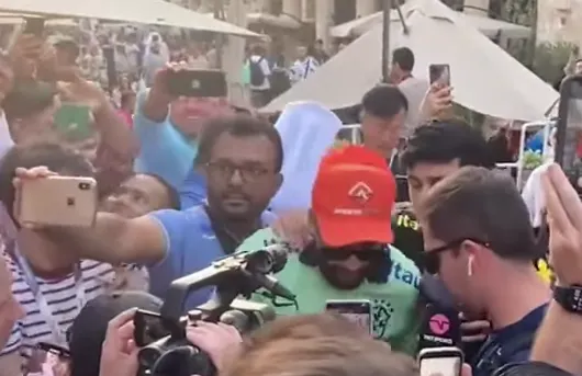 Falso Neymar en Qatar. Captura de pantalla