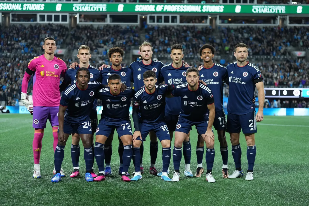 11 inicial del Revolution vs Charlotte F.C. Fotografía gracias a la cortesía de: New England Revolution.