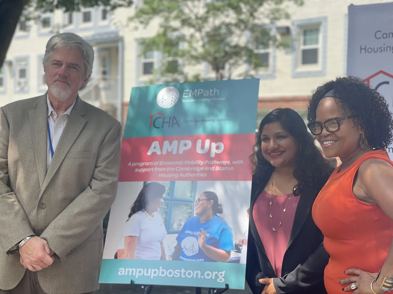 En la conferencia estuvieron presentes Kim Janey, presidenta y directora ejecutiva de EMPath; Michael Johnston, director ejec