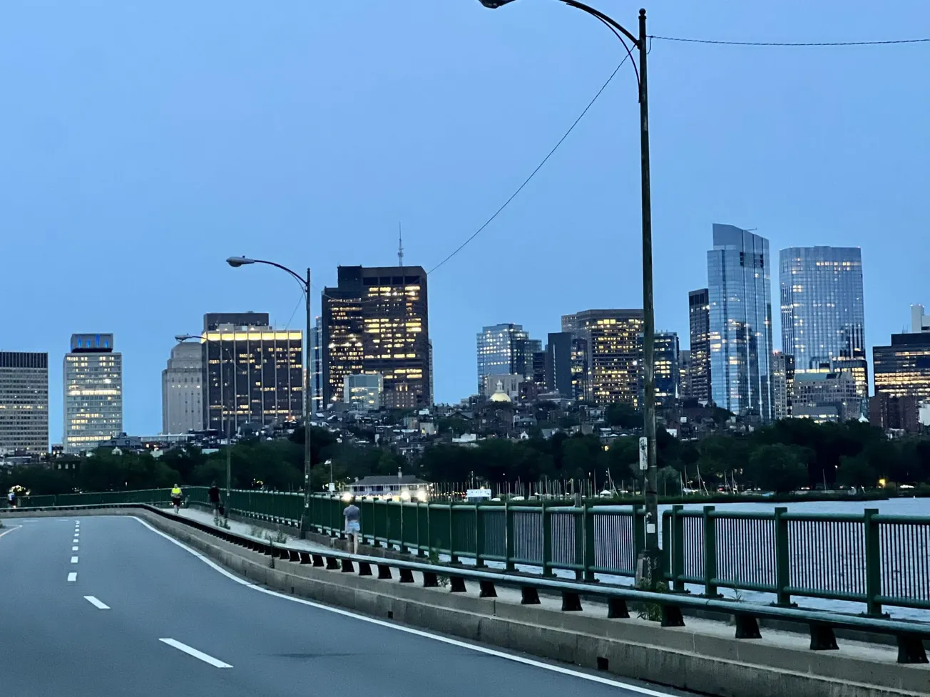 Boston desde Charles River Greenway cerca de Kendall Square. Foto: Rosanna Marinelli.