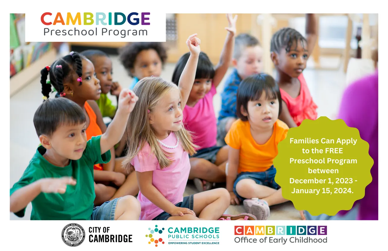 La solicitud para el programa preescolar de Cambridge se abre el 1 de diciembre