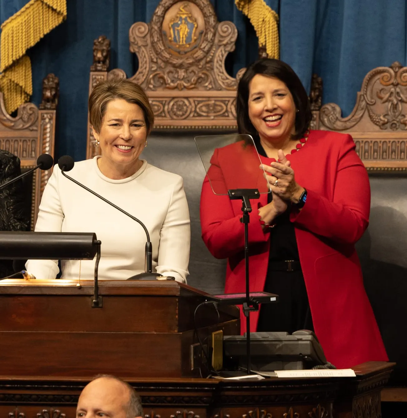 Inauguración de la administración Healey-Driscoll. Foto: Joshua Qualls de la oficina de prensa de la gobernadora.