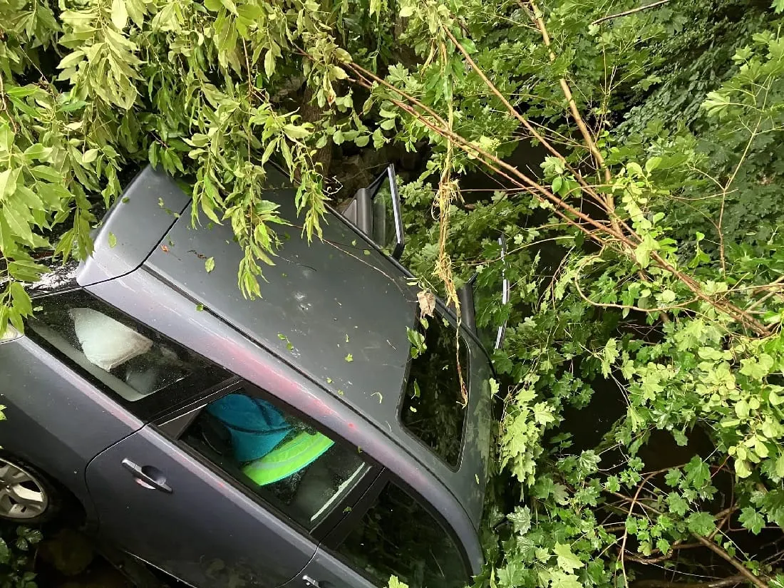 Policía investiga accidente de auto en Brockton