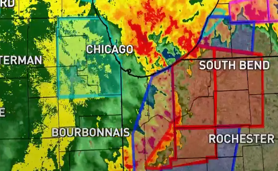 Una cadena de tornados sin precedentes arrasa el área de Chicago causando daños generalizados