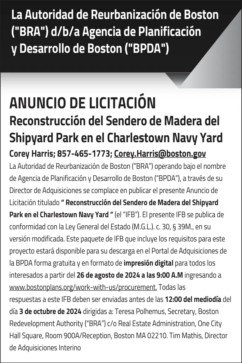 Reconstrucción del Sendero de Madera del Shipyard Park en el Charlestown Navy Yard