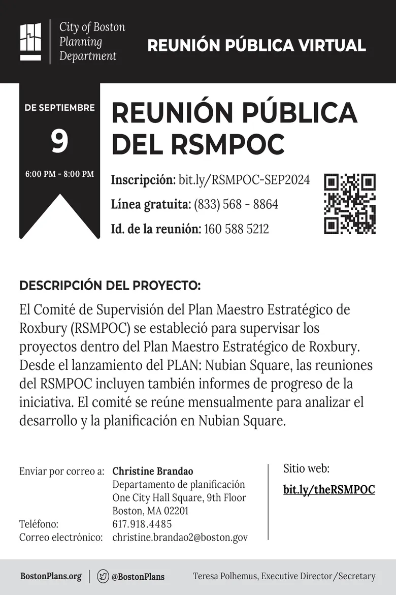 REUNIÓN PÚBLICA VIRTUAL JULY 6:00 PM – 8:00 PM DE SEPTIEMBRE 9