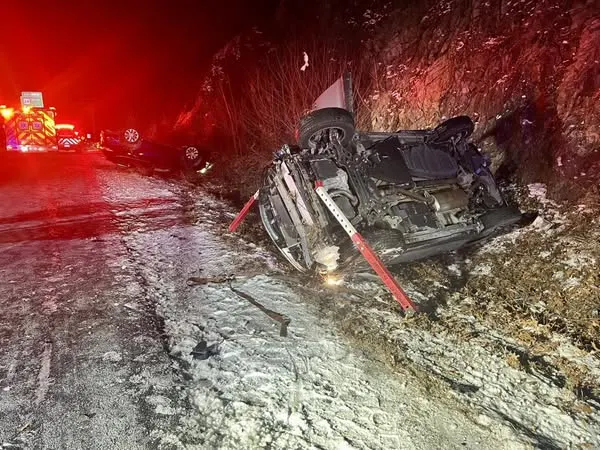 Una persona es hospitalizada tras accidente de doble volcamiento en la I-95 en Lexington