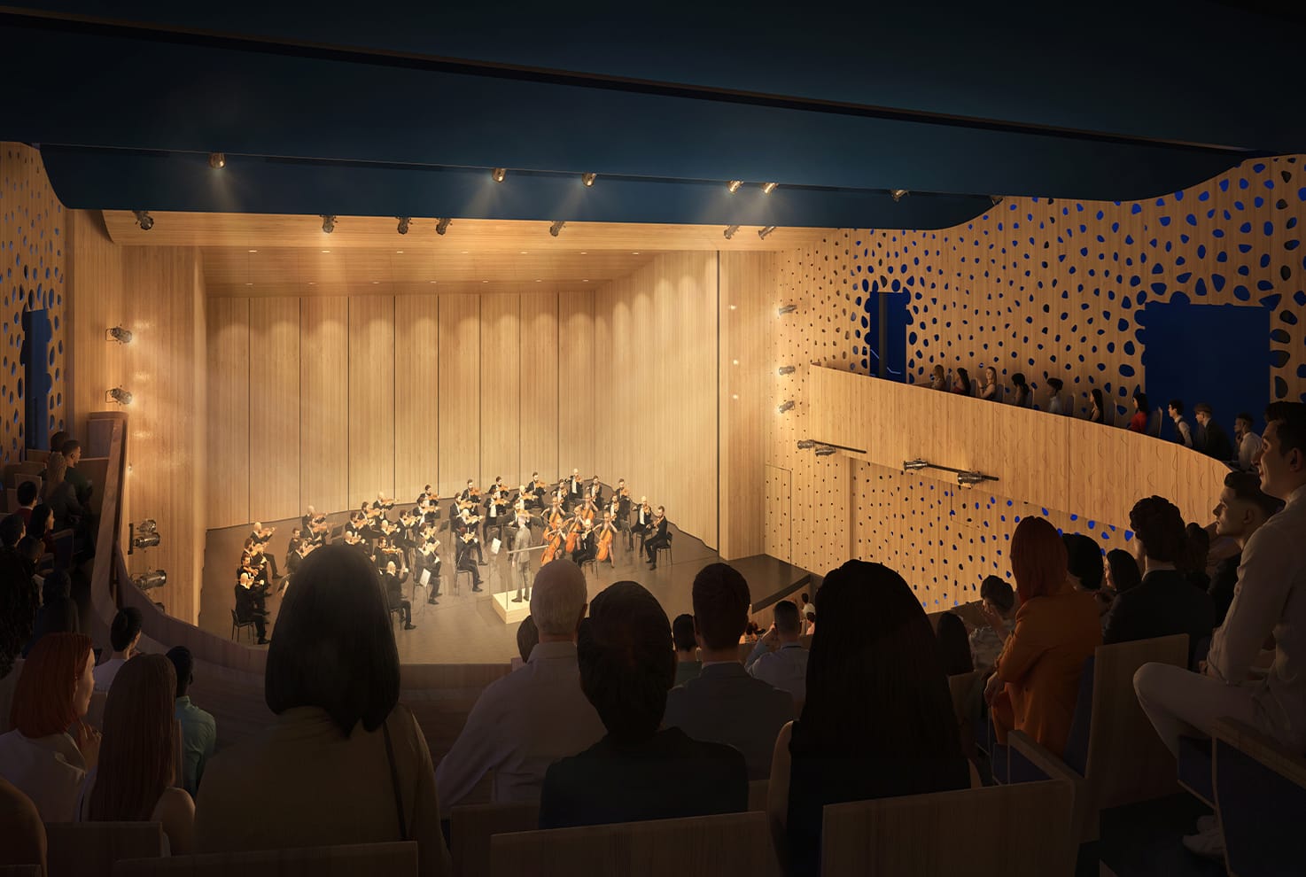 A black box theater