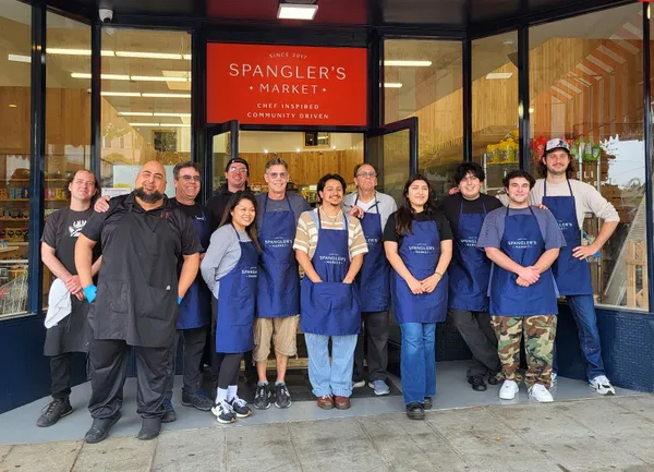 Grocery store workers.