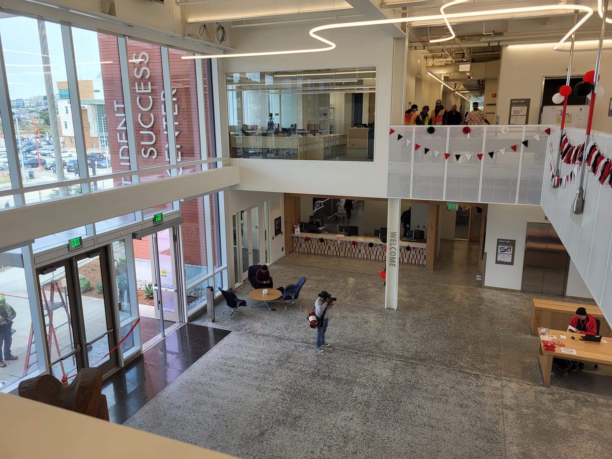 Interior of a building.