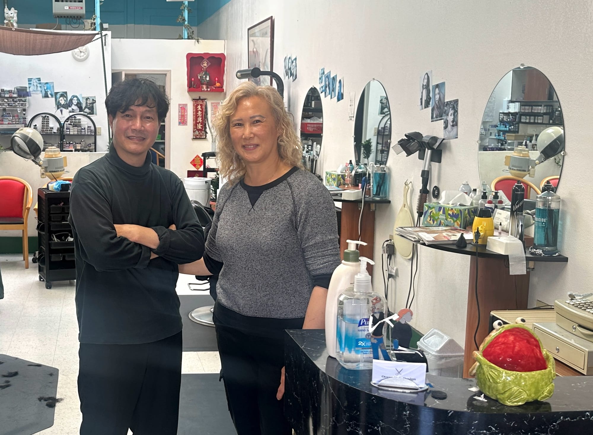 Two salon owners.