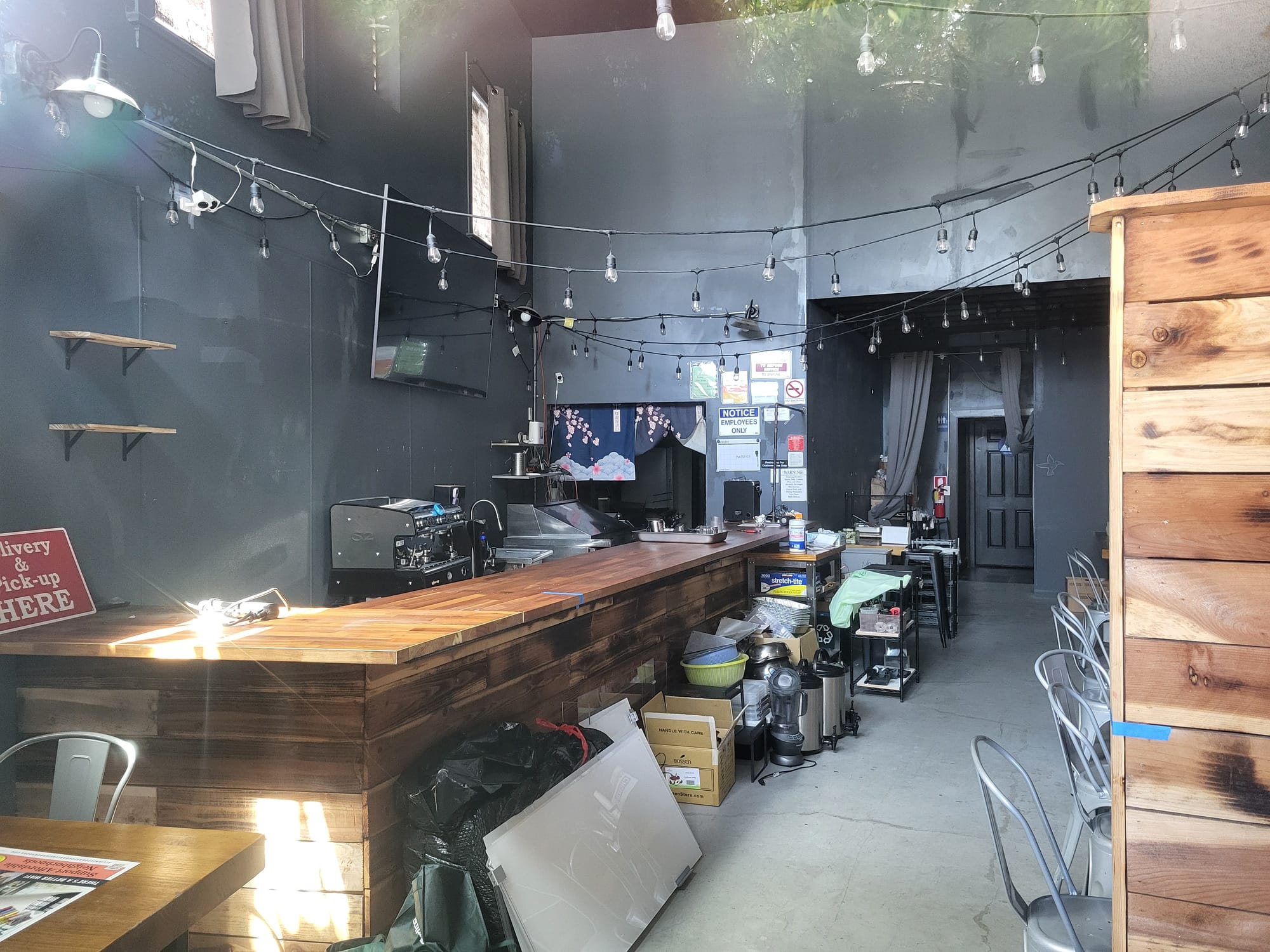 Restaurant interior.