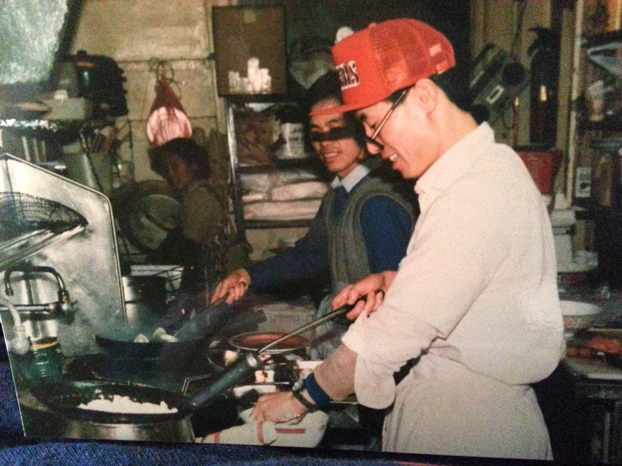 Man at wok.