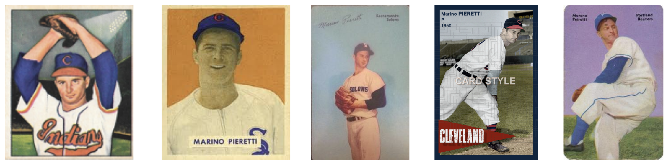 Baseball cards.