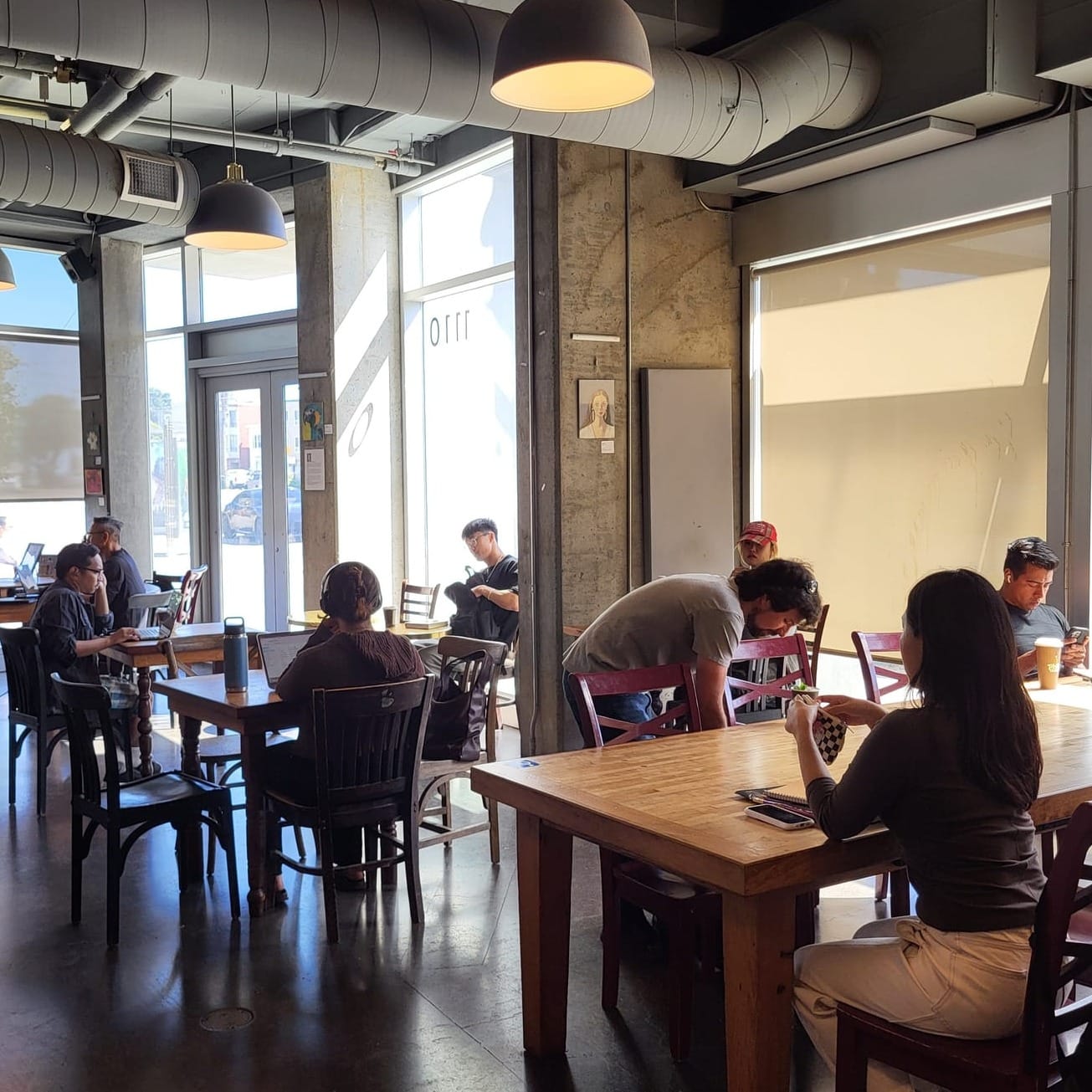 Cafe interior.