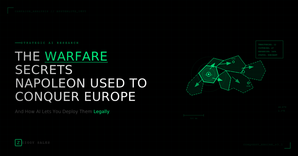 The Warfare Secrets Napoleon Used to Conquer Europe (And How AI Lets You Deploy Them Legally)