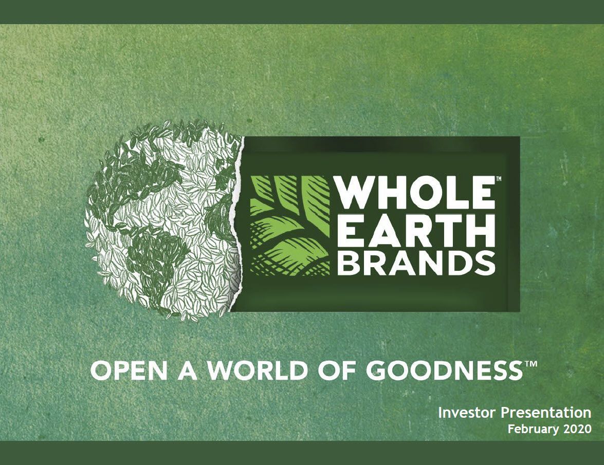 Whole Earth Brands Deck