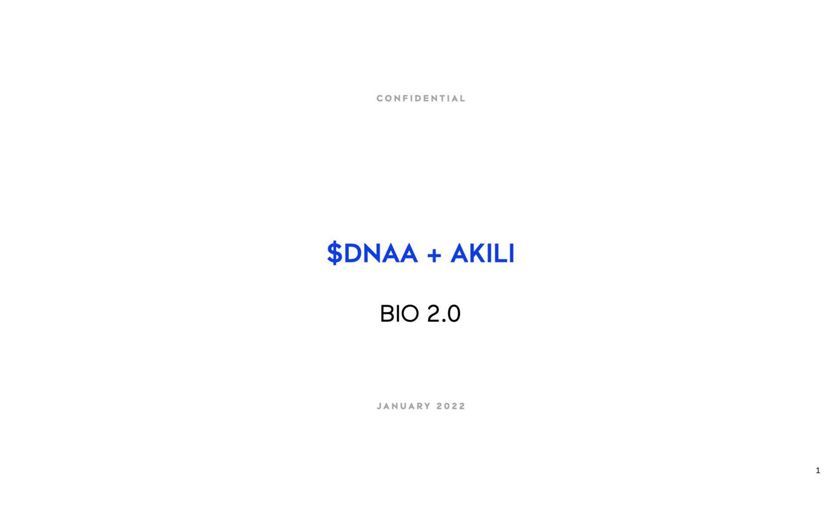 Akili Interactive (AKLI) via Social Capital Suvretta I (DNAA) deck