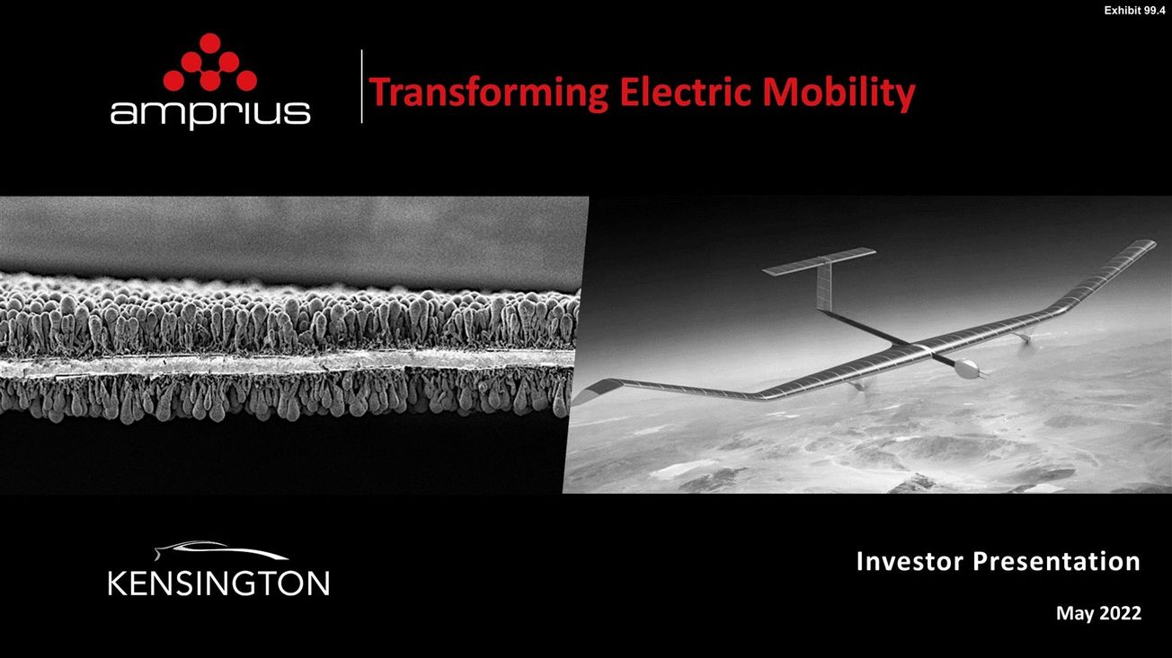 Amprius Technologies (AMPX) via Kensington Capital IV (KCA.U) deck