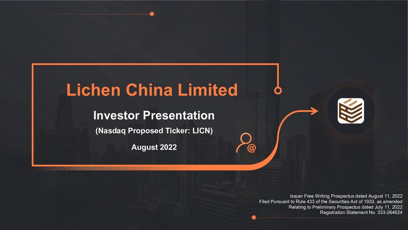 Lichen China (LICN) IPO deck