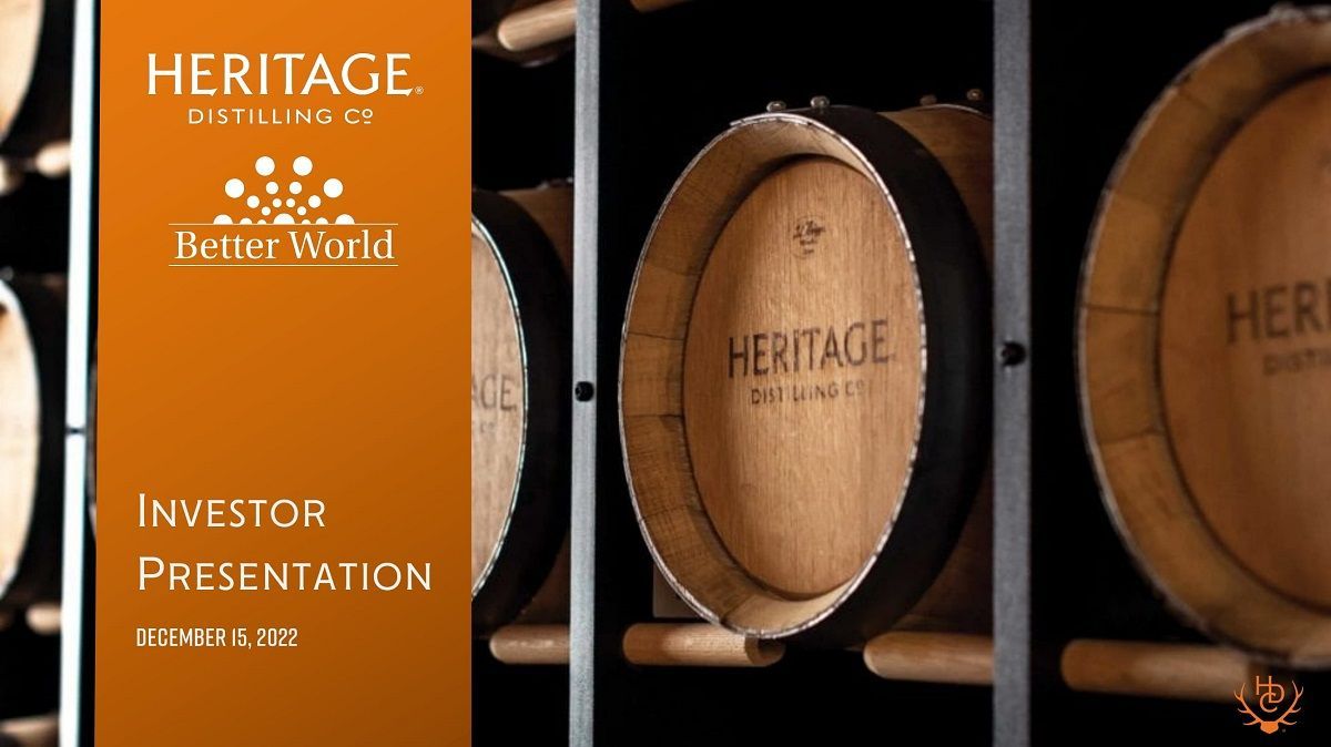 Heritage Distilling via Better World Acq (BWAC) deck