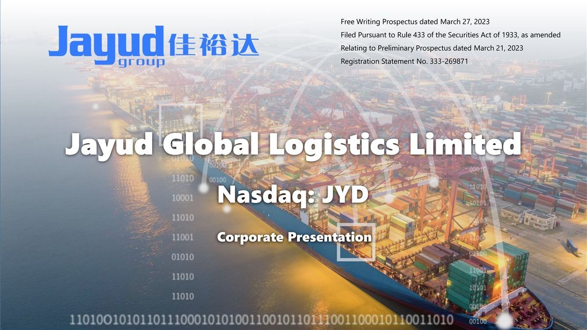 Jayud Global Logistics (JYD) IPO deck