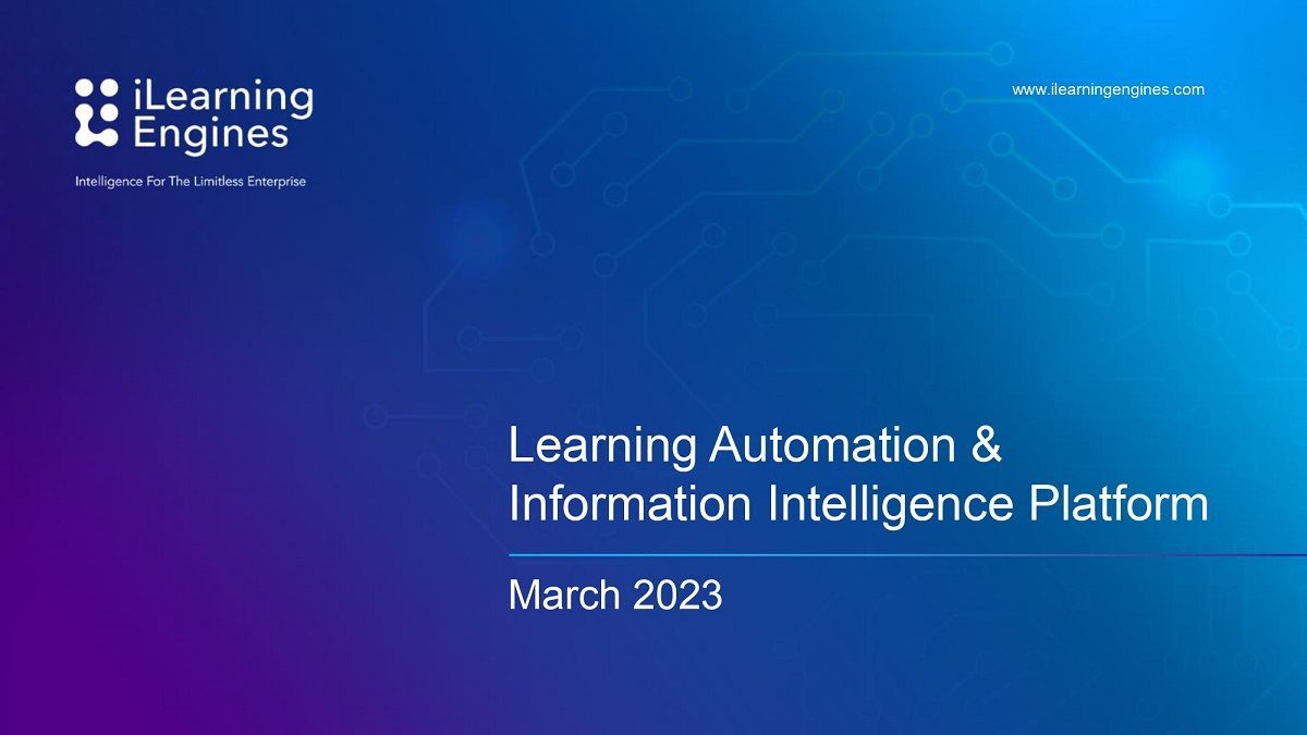 iLearningEngines (AILE) via Arrowroot Acq (ARRW) deck