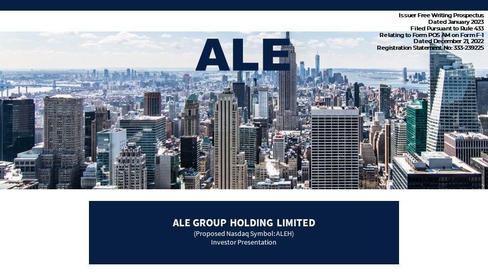 ALE Group (ALEH) IPO deck