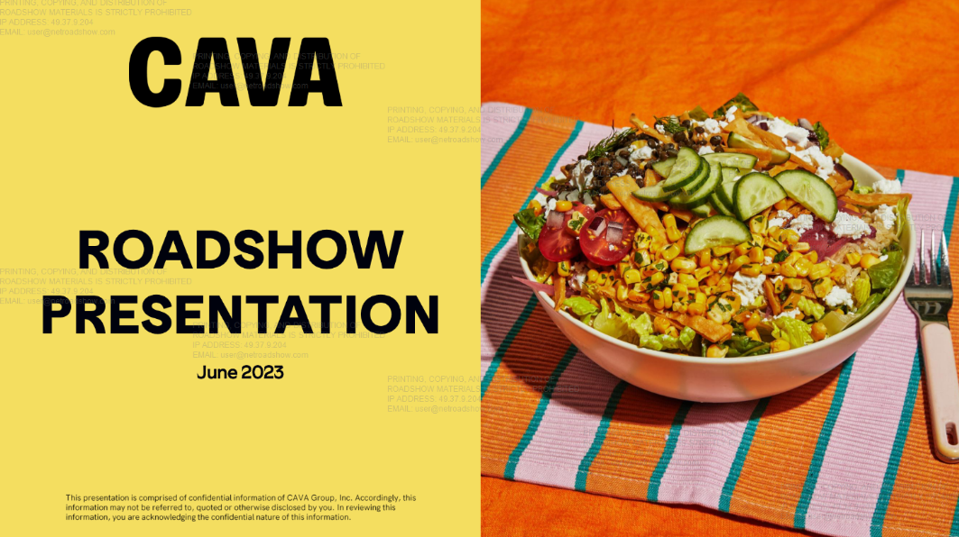 CAVA Group (CAVA) IPO deck