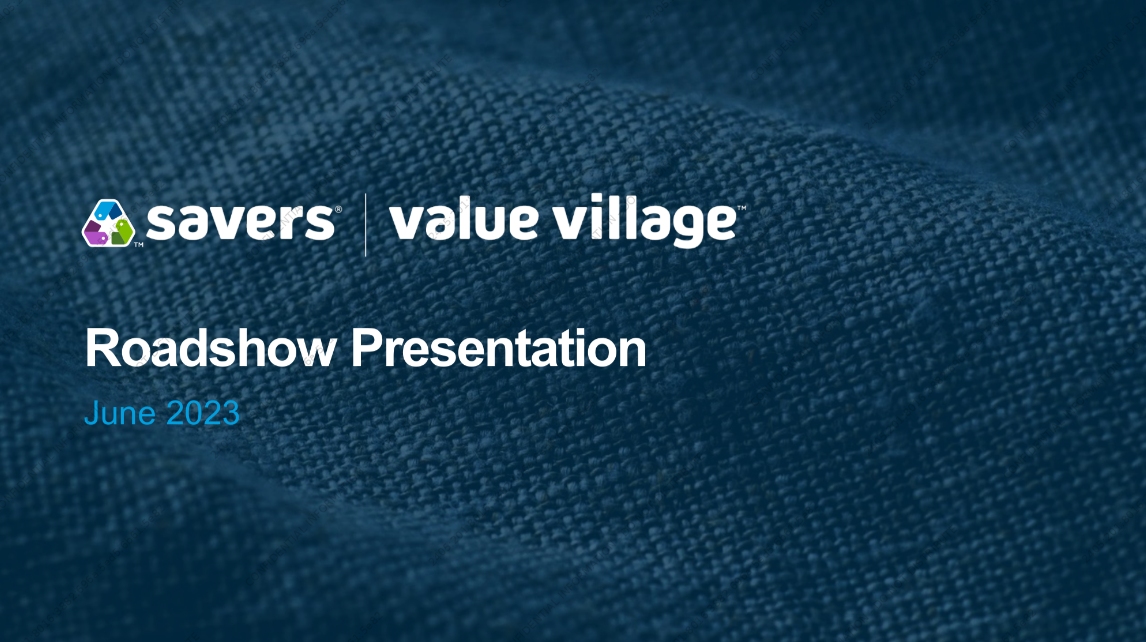 Savers Value Village (SVV) IPO Deck