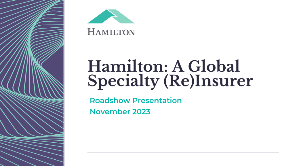 Hamilton Insurance (HG) IPO deck