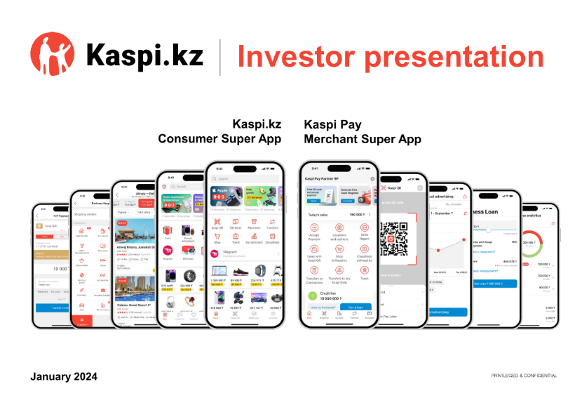 Kaspi.KZ JSC (KSPI) IPO deck