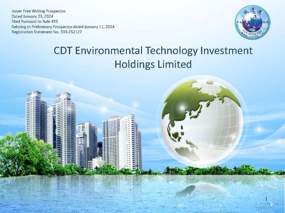 CDT Environmental (CDTG) IPO deck