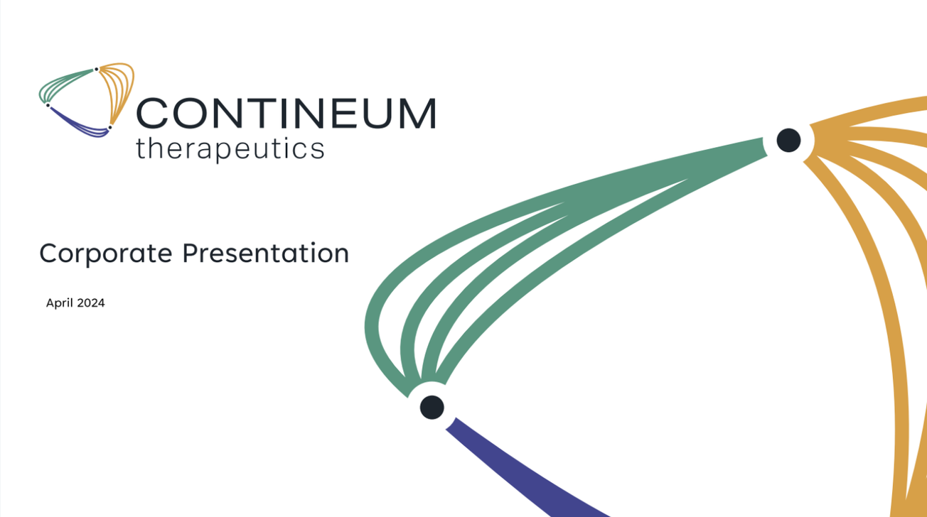 Contineum Therapeutics (CTNM) IPO deck