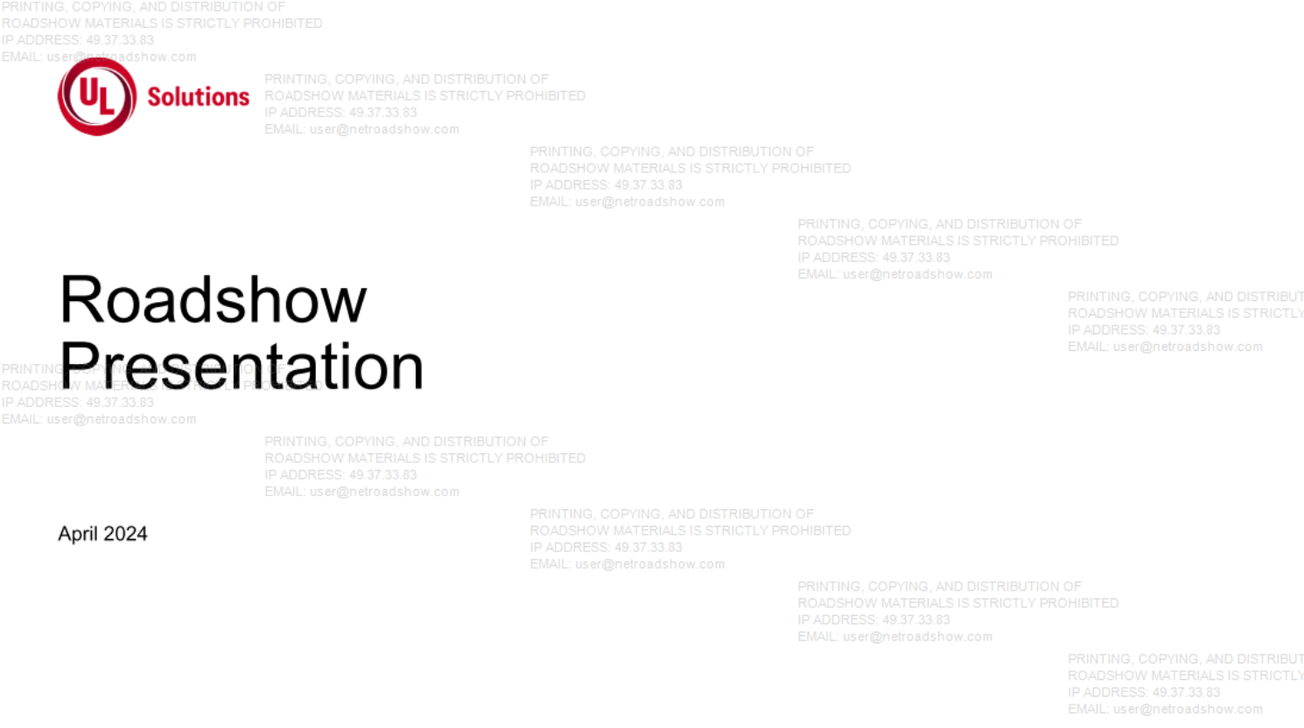 UL Solutions (ULS) IPO deck