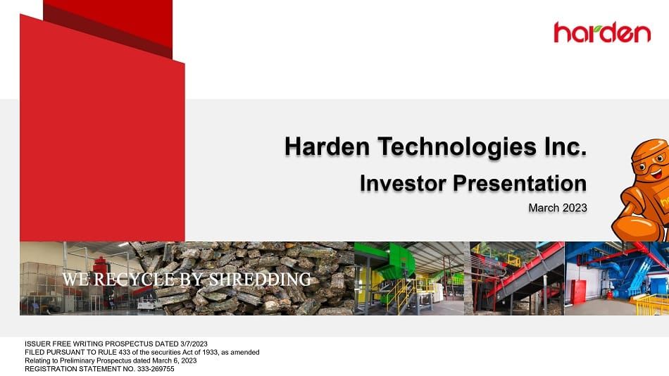 Harden Technologies (HAHA) IPO deck