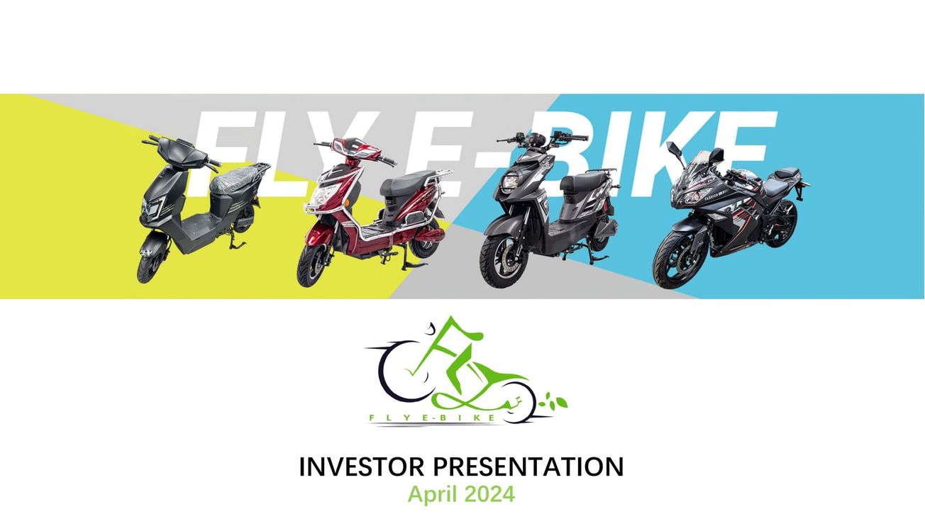 Fly-E Group (FLYE) IPO deck