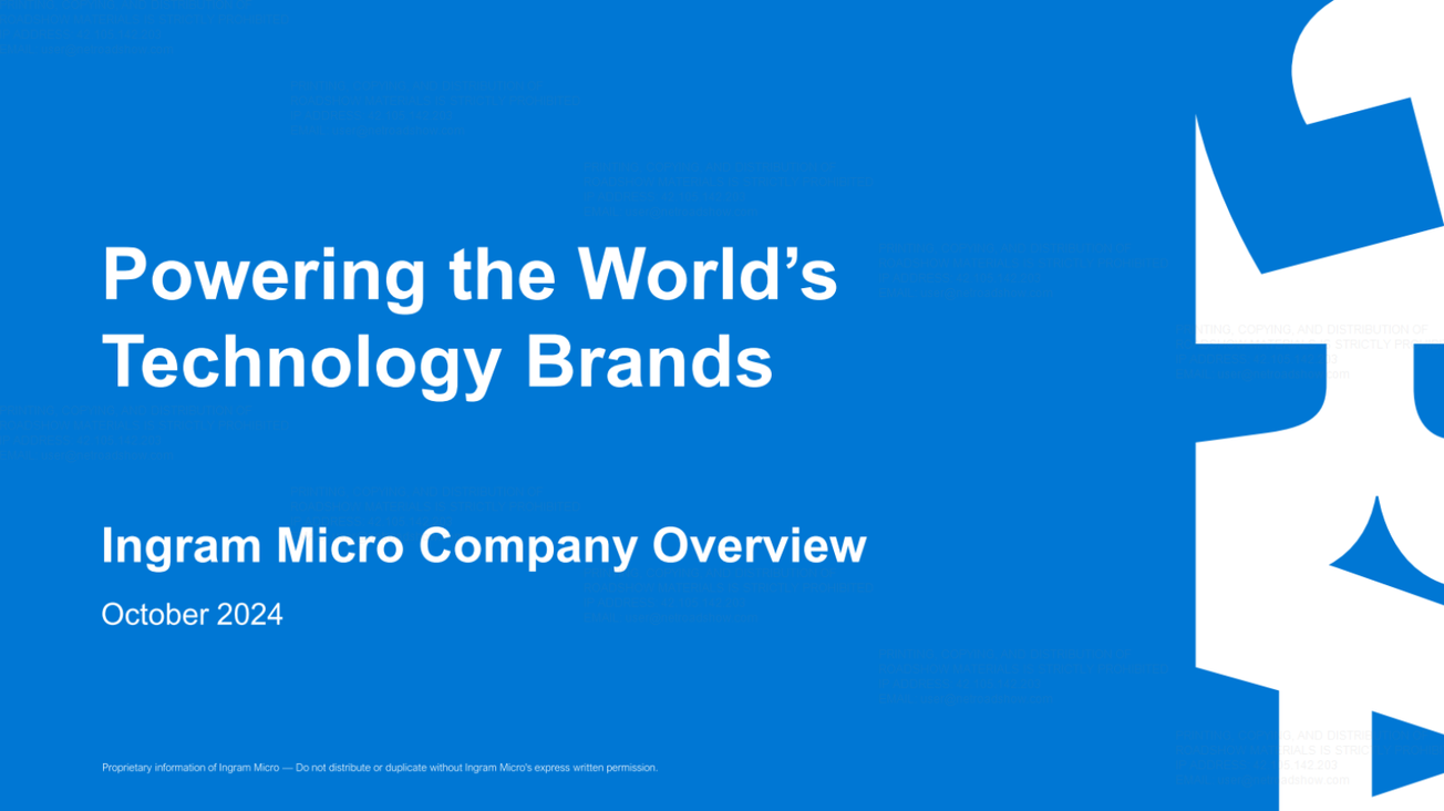 Ingram Micro Holding (INGM) IPO deck