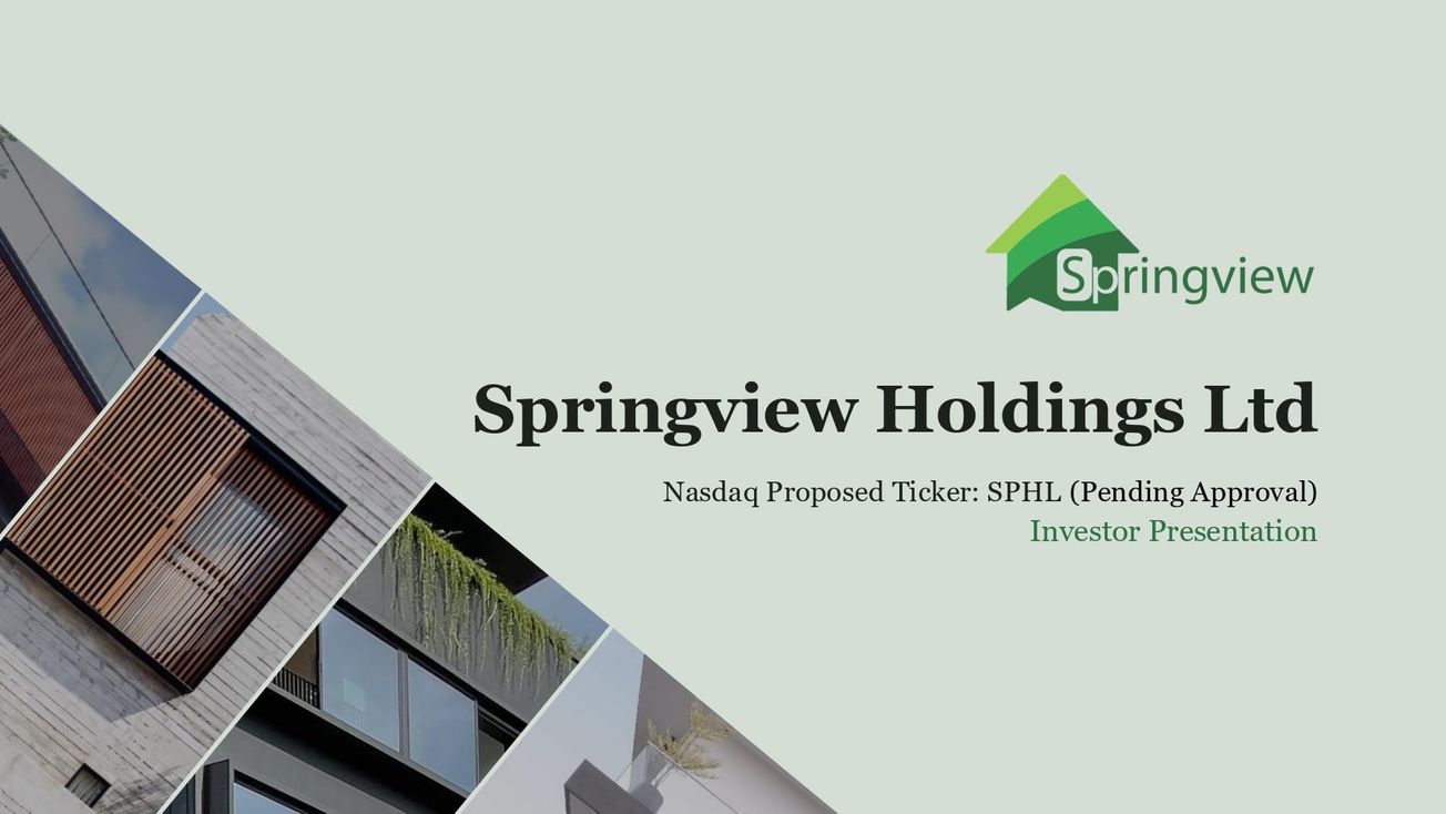 Springview (SPHL) IPO deck