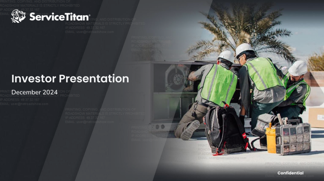 ServiceTitan (TTAN) IPO deck