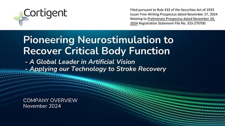 Cortigent (CRGT) IPO deck