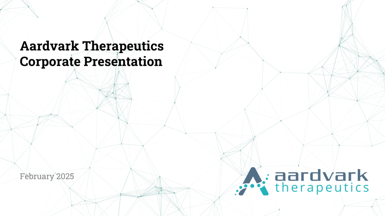 Aardvark Therapeutics (AARD) IPO deck