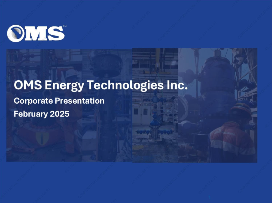 OMS Energy Technologies (OMSE) IPO deck