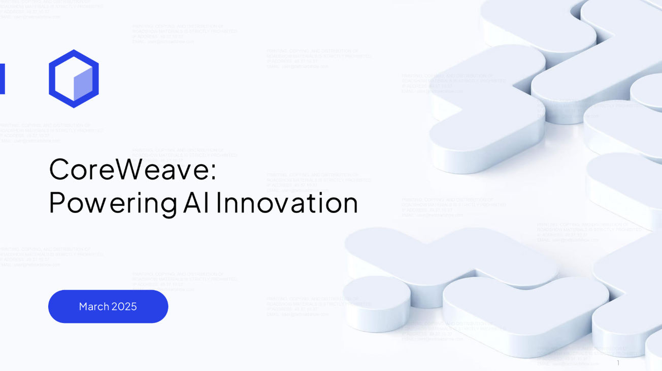 CoreWeave (CRWV) IPO deck