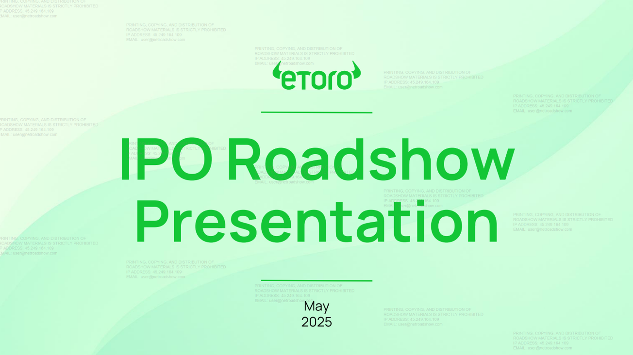 eToro Group (ETOR) IPO deck
