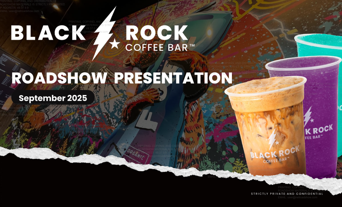 Black Rock Coffee Bar (BRCB) IPO deck