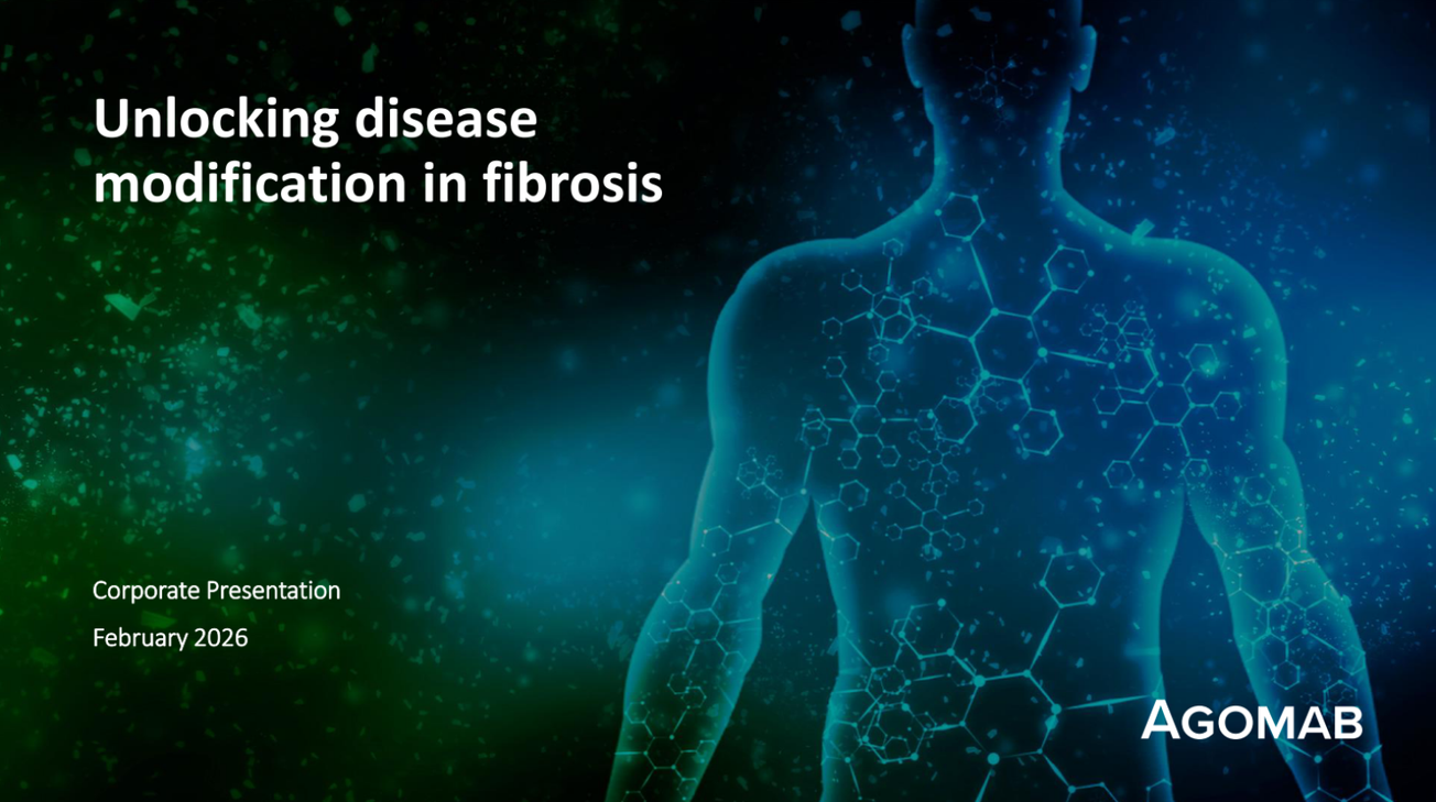AgomAb Therapeutics (AGMB) IPO deck
