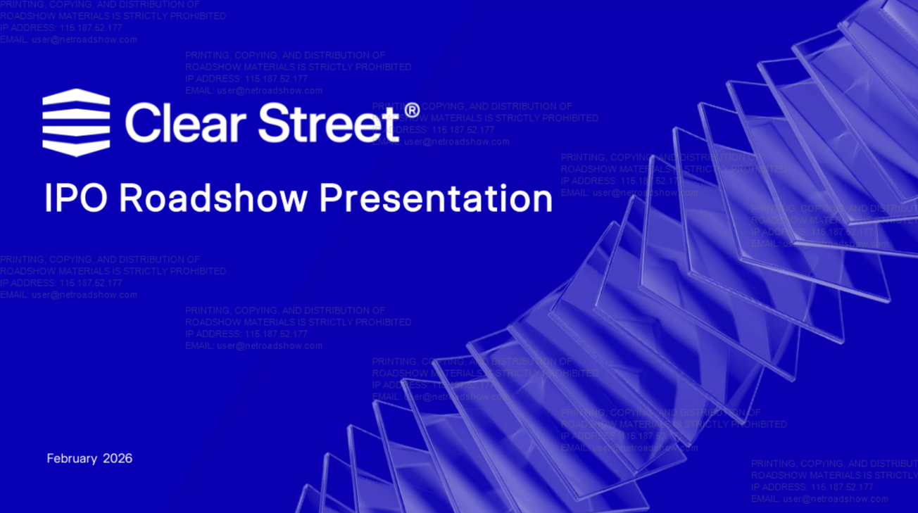 Clear Street (CLRS) IPO deck