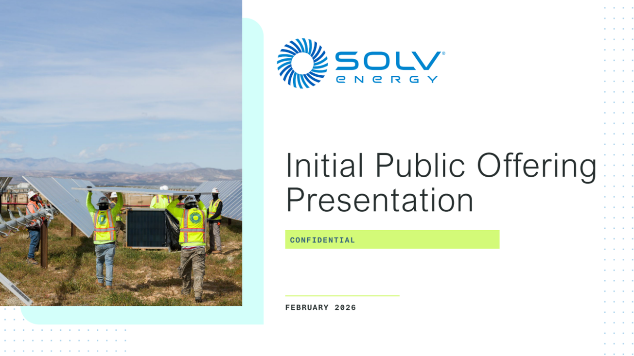 SOLV Energy (MWH) IPO deck